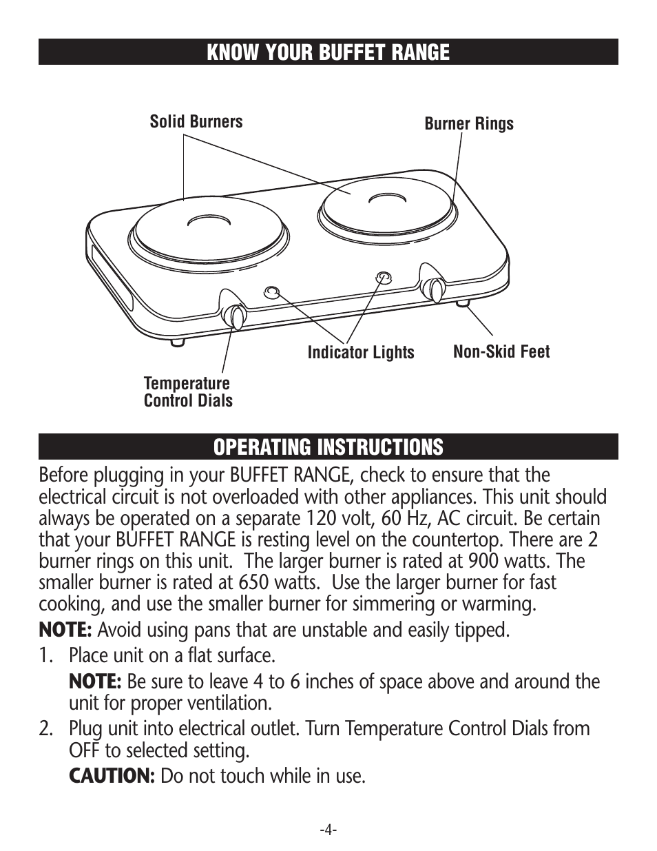 Rival BD275 User Manual | Page 4 / 8