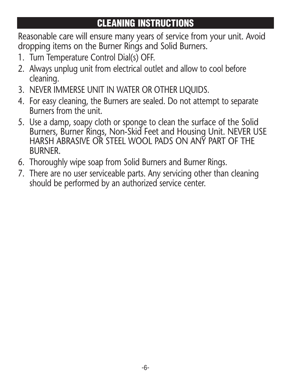 Rival BD275 User Manual | Page 6 / 8