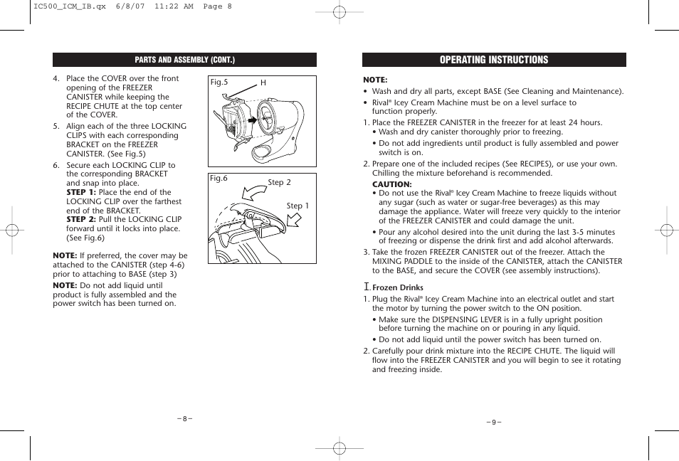 Rival IC500 User Manual | Page 5 / 12