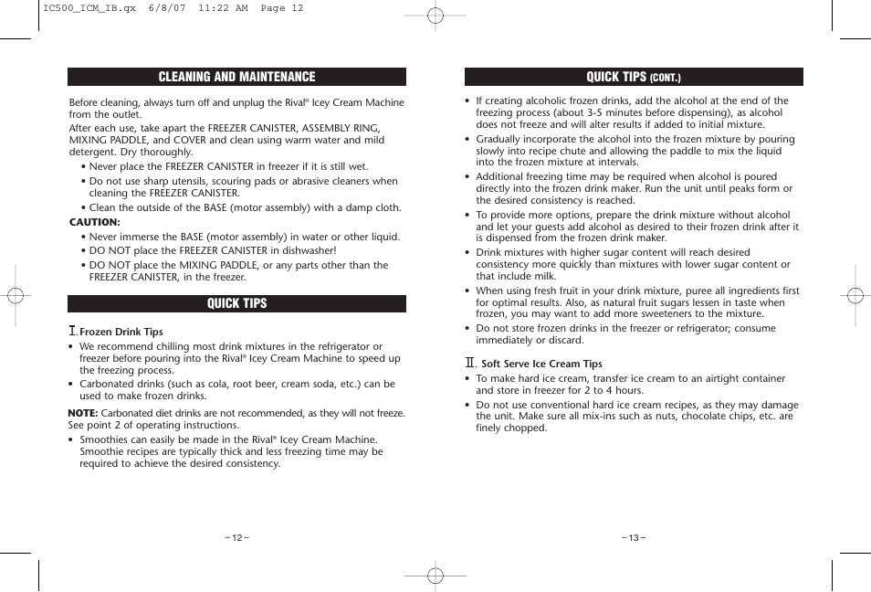 Rival IC500 User Manual | Page 7 / 12