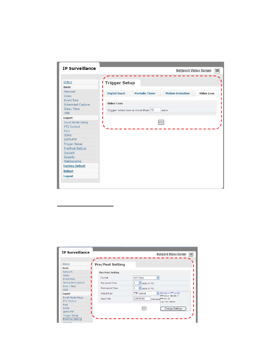 Pre/post setting | RF-Link AWS-5832-VSR User Manual | Page 44 / 54