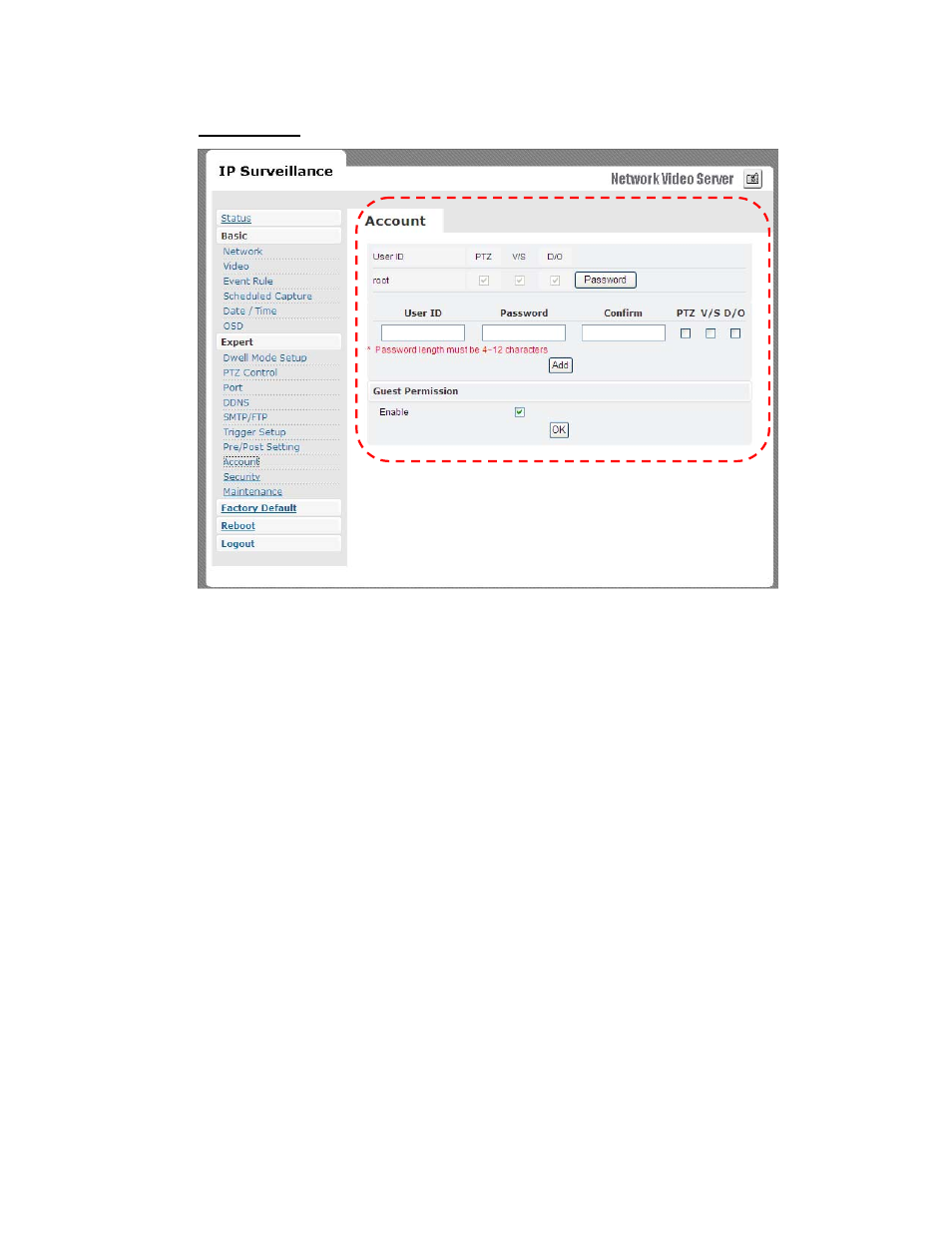 Account | RF-Link AWS-5832-VSR User Manual | Page 45 / 54