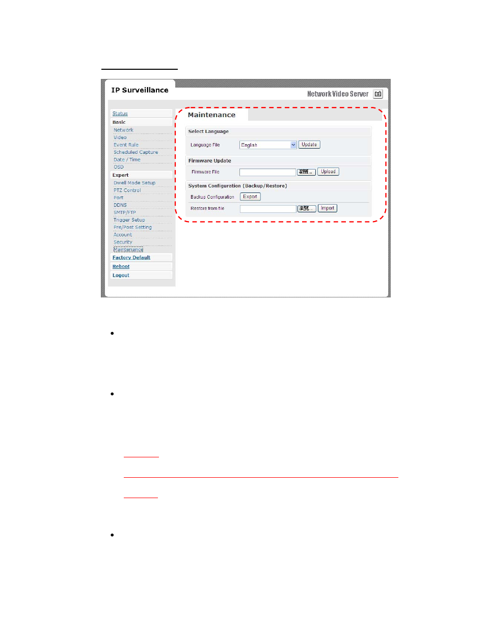 Maintenance | RF-Link AWS-5832-VSR User Manual | Page 48 / 54