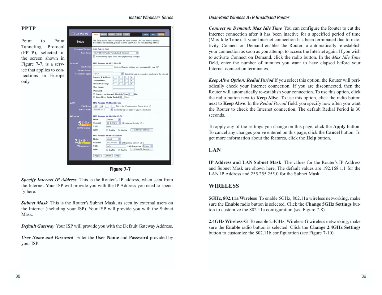 RF-Link WRT55AG User Manual | Page 23 / 62