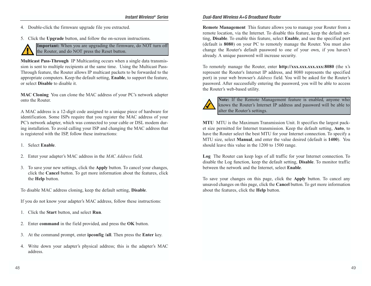 RF-Link WRT55AG User Manual | Page 28 / 62