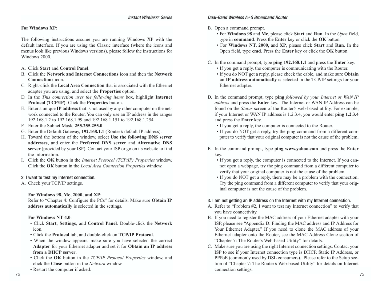 RF-Link WRT55AG User Manual | Page 40 / 62