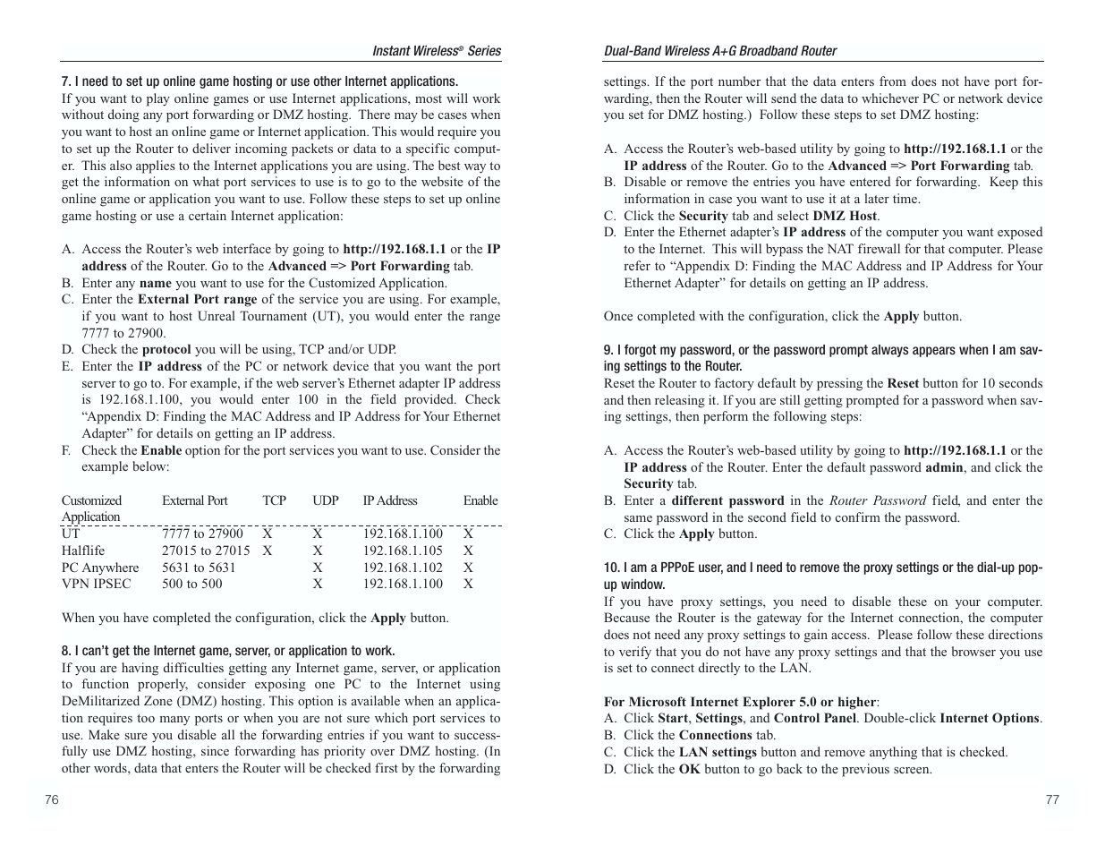 RF-Link WRT55AG User Manual | Page 42 / 62