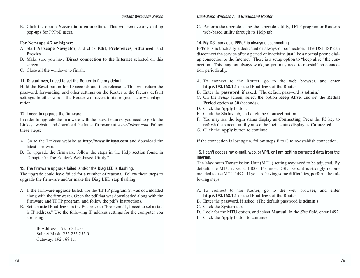 RF-Link WRT55AG User Manual | Page 43 / 62