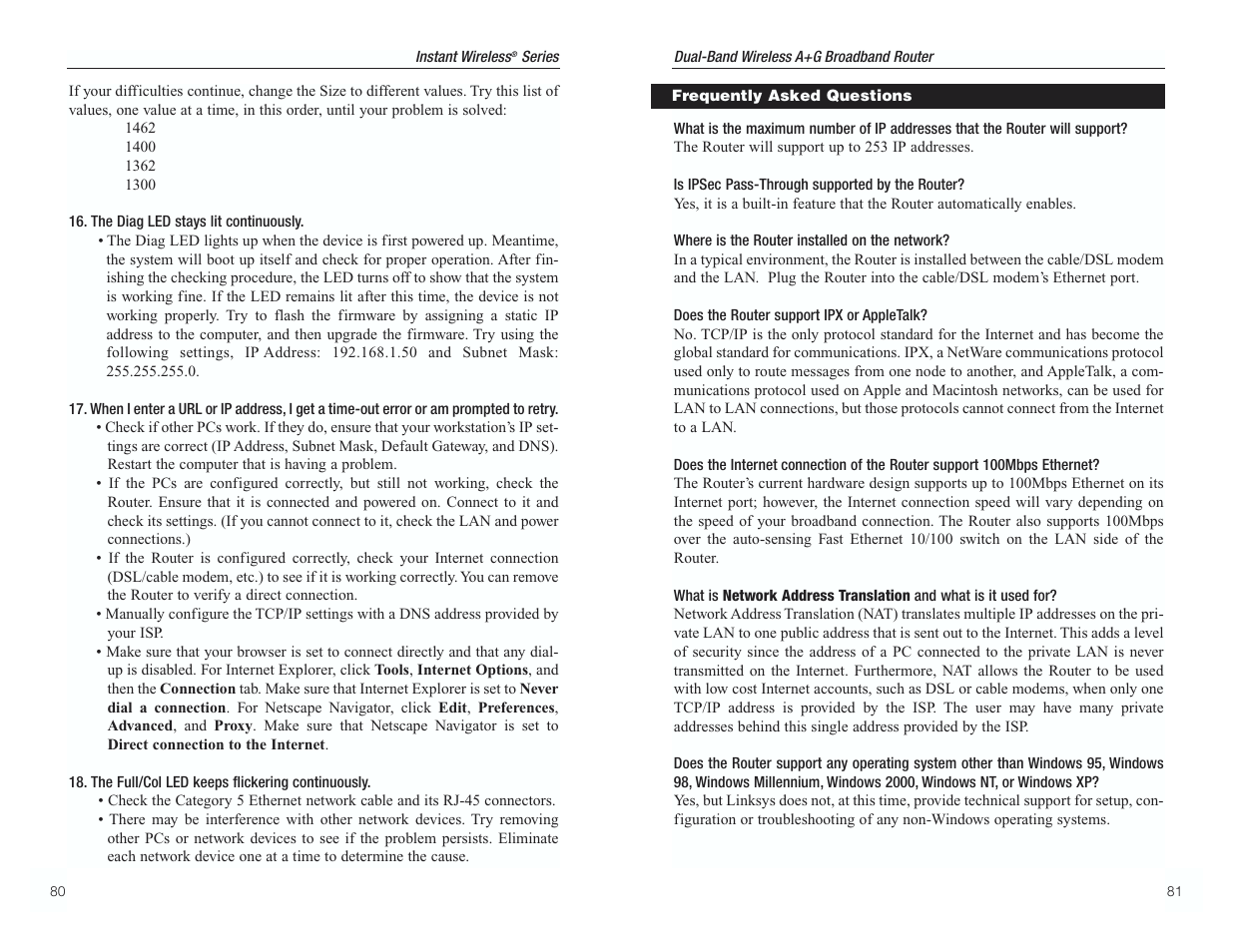 RF-Link WRT55AG User Manual | Page 44 / 62