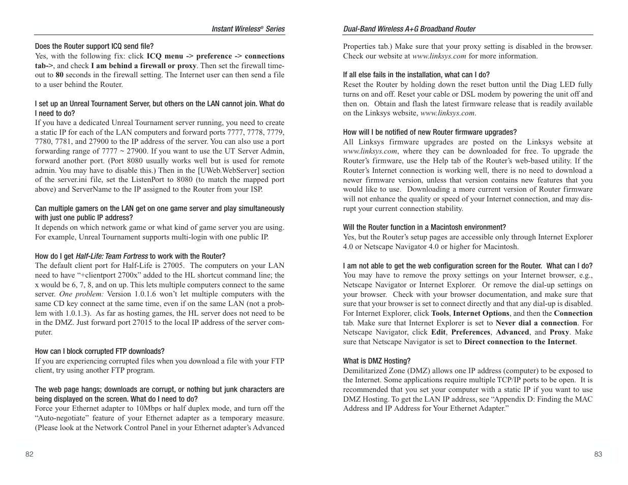 RF-Link WRT55AG User Manual | Page 45 / 62
