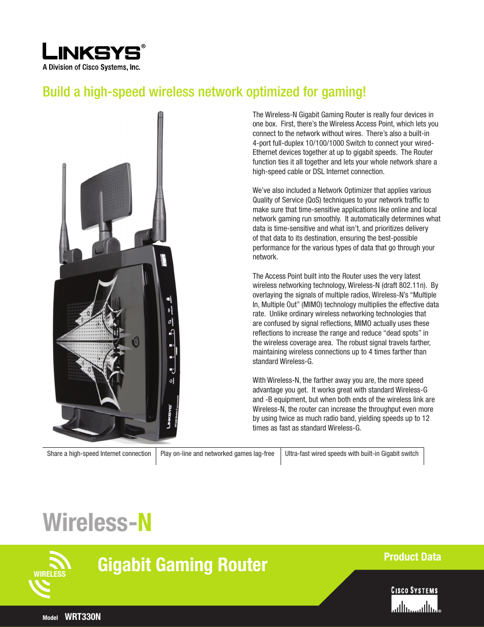 RF-Link WRT330N User Manual | 2 pages