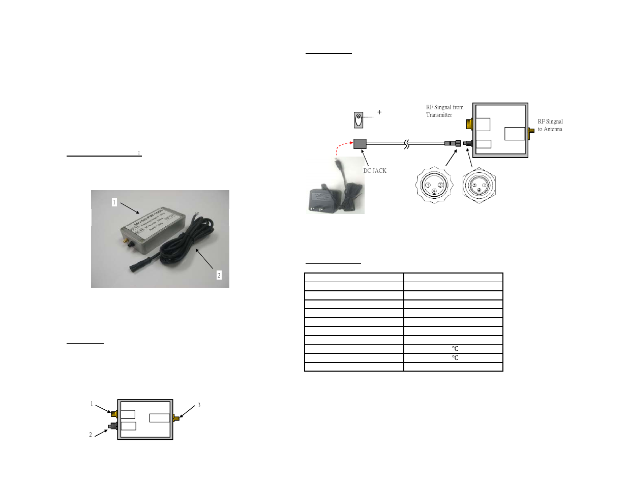 RF-Link APW-1000 User Manual | 1 page