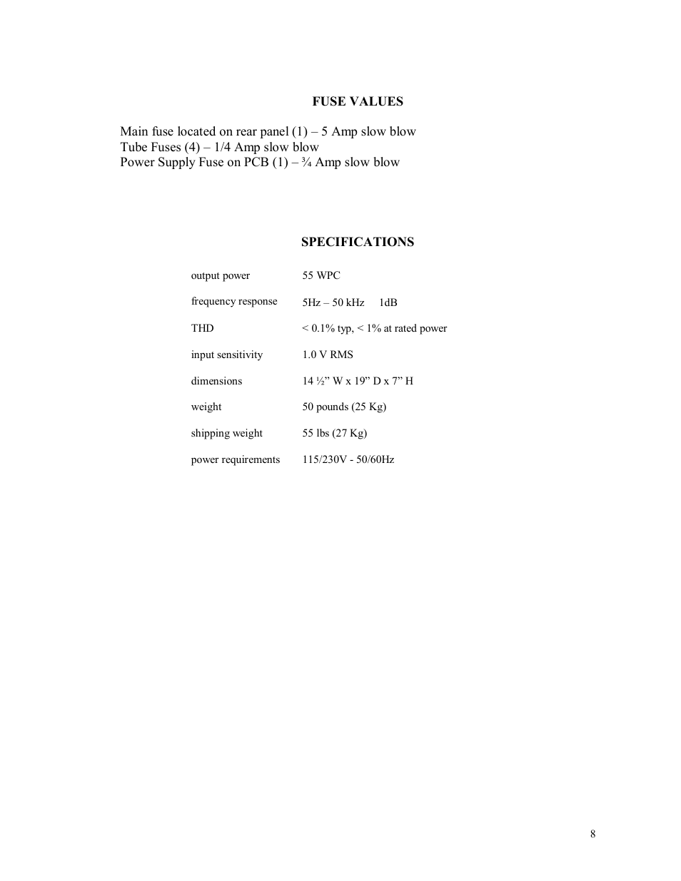 Rogue Audio Cronus User Manual | Page 8 / 9