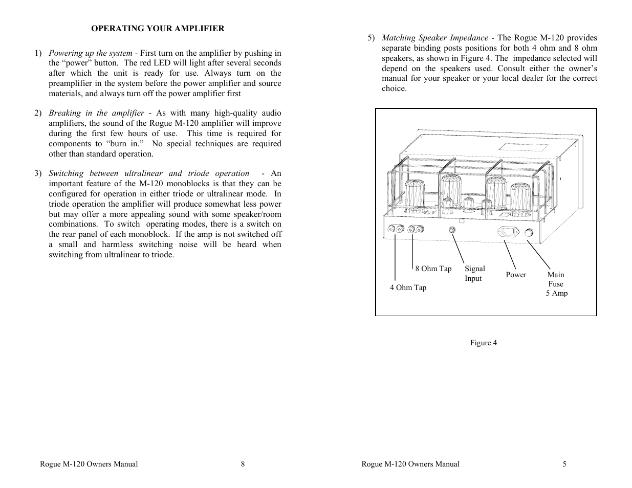 Rogue Audio M-120 User Manual | Page 10 / 16