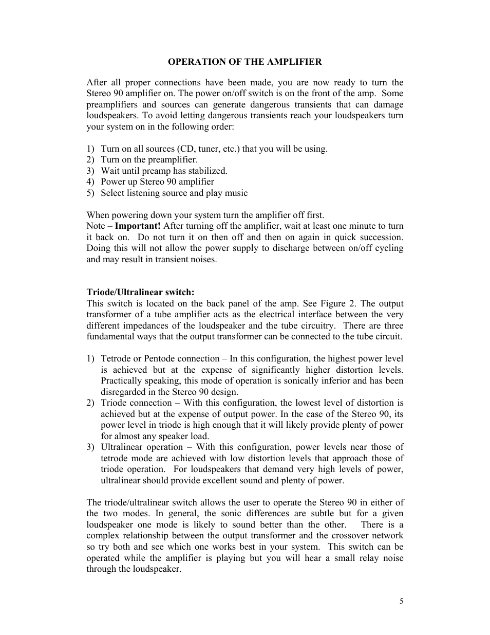 Rogue Audio Stereo 90 User Manual | Page 6 / 10