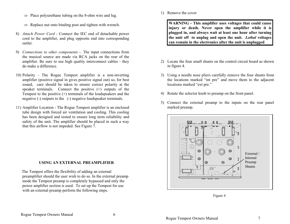 Rogue Audio Tempest Vacuum Tube Integrated Amplifier User Manual | Page 9 / 16