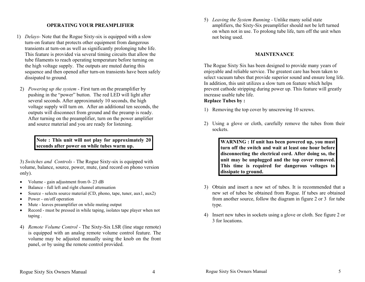 Rogue Audio Rogue Sixty Six User Manual | Page 7 / 12