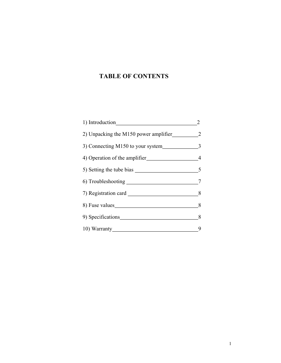 Rogue Audio M-150 User Manual | Page 2 / 10
