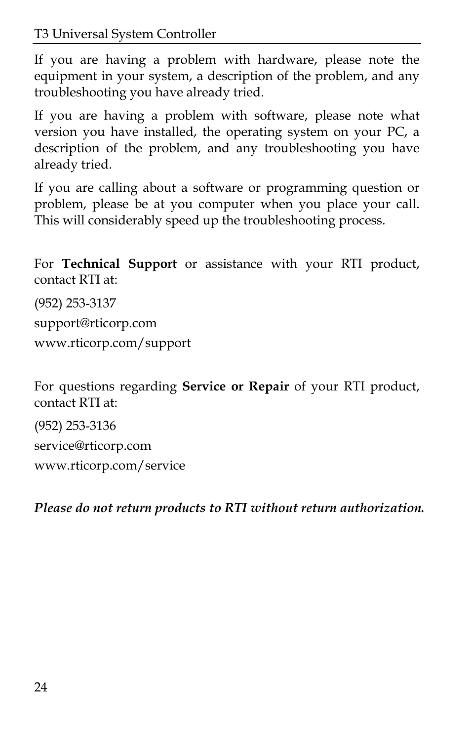 Remote Technologies IR-PRO T3 User Manual | Page 31 / 34