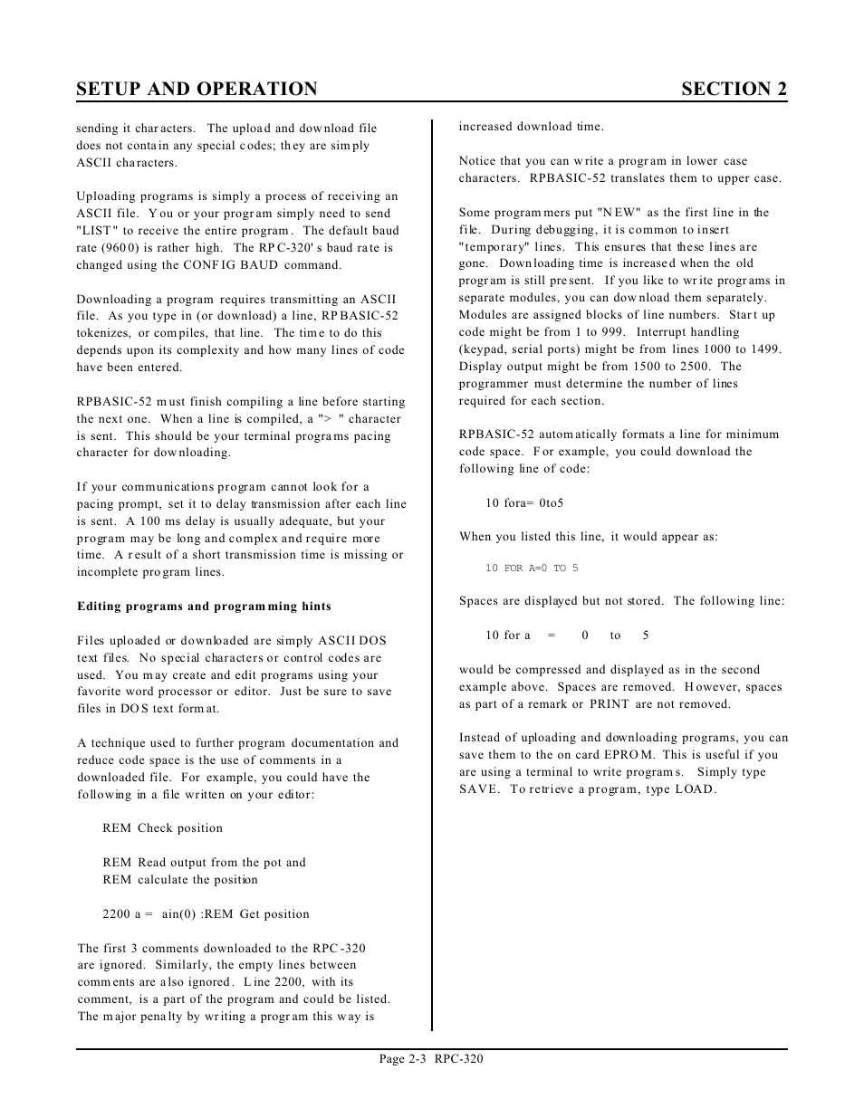 Remote Technologies RPC-320 User Manual | Page 10 / 51