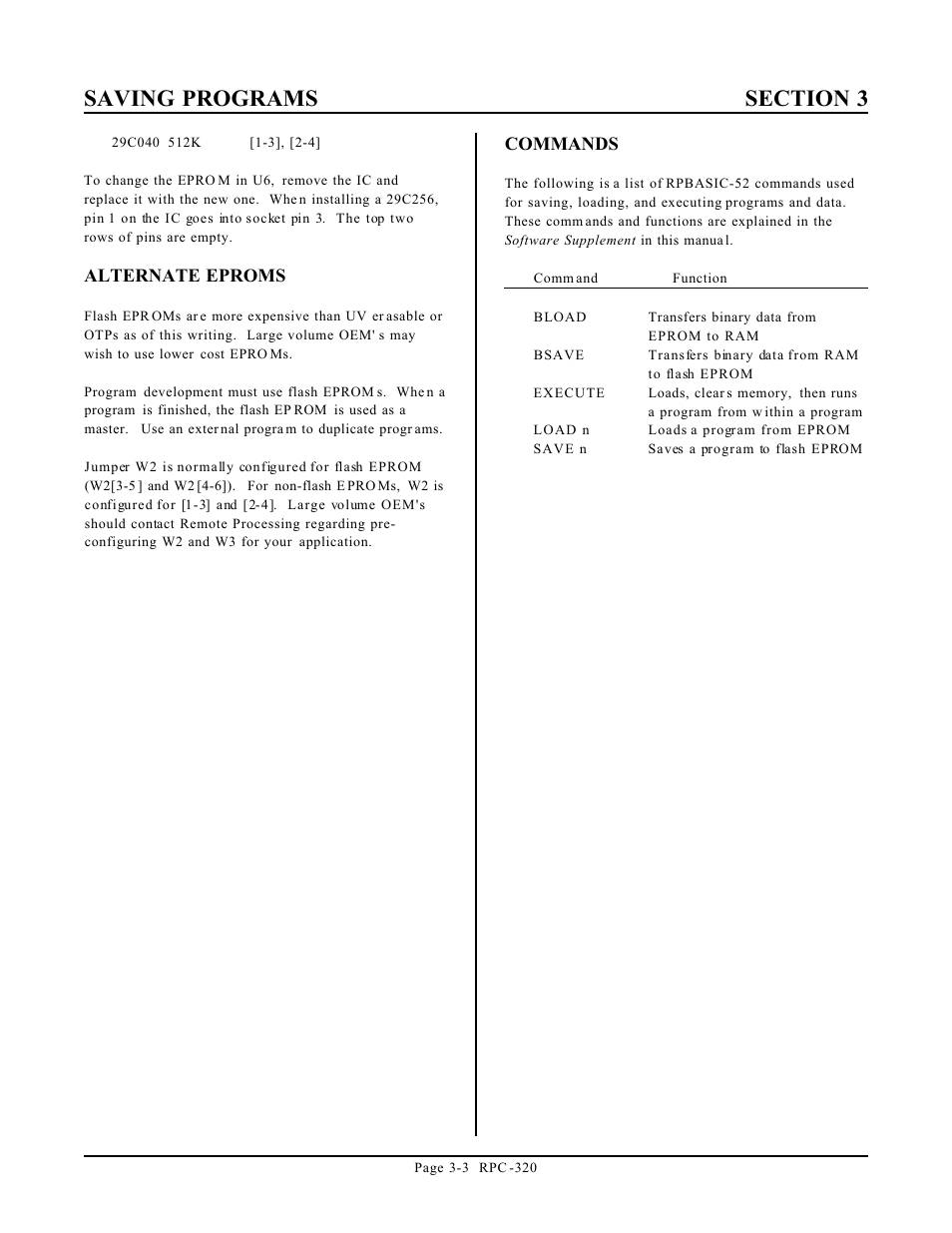 Remote Technologies RPC-320 User Manual | Page 14 / 51