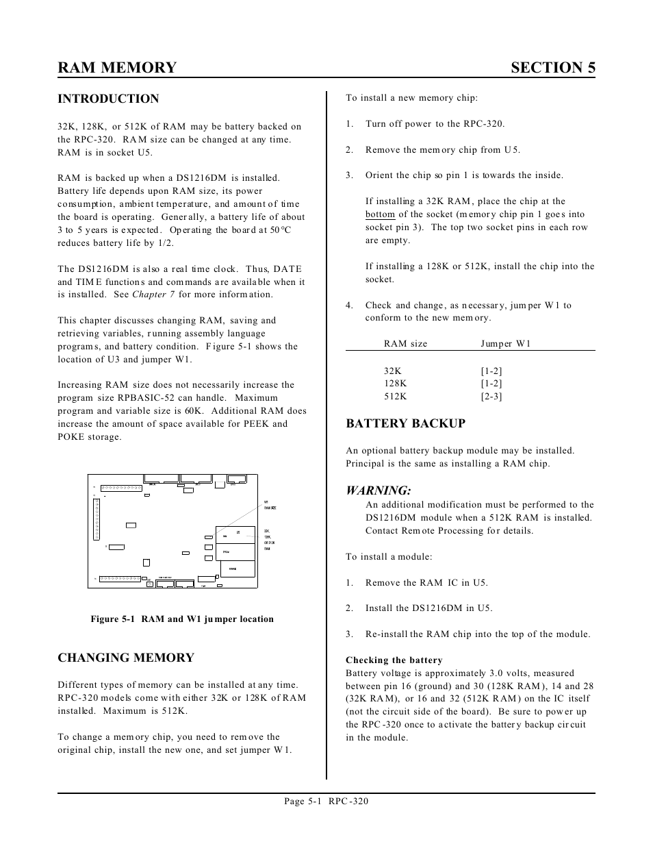 Remote Technologies RPC-320 User Manual | Page 20 / 51
