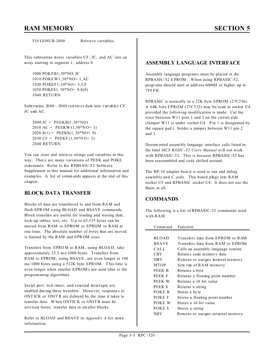 Remote Technologies RPC-320 User Manual | Page 22 / 51
