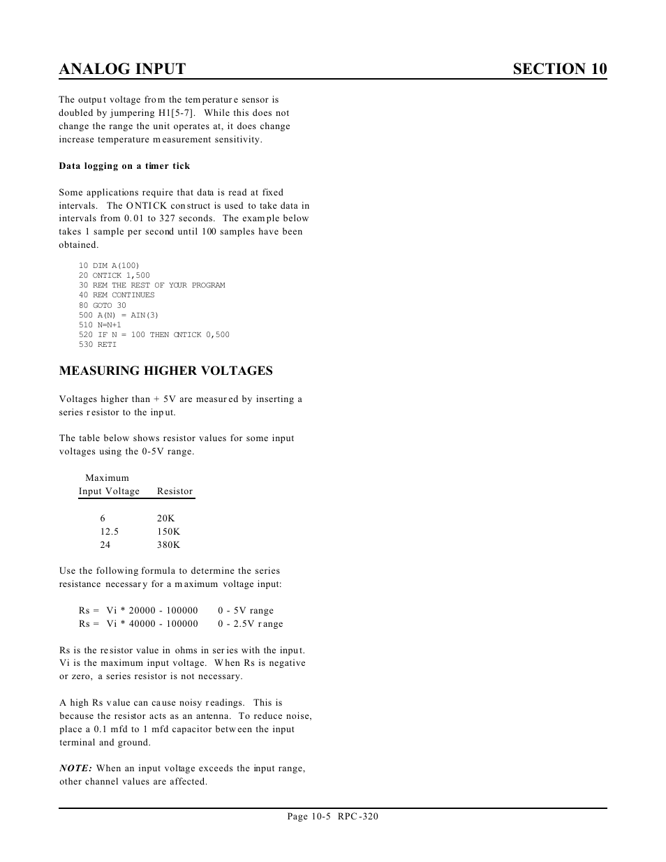 Remote Technologies RPC-320 User Manual | Page 40 / 51