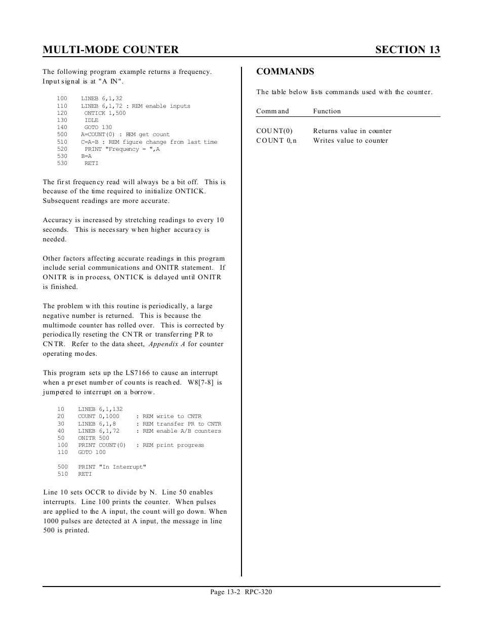 Remote Technologies RPC-320 User Manual | Page 47 / 51
