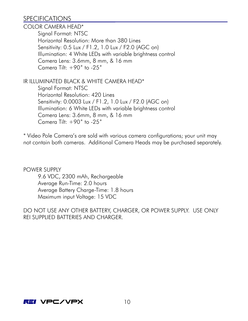 REI VPC-64 User Manual | Page 14 / 18