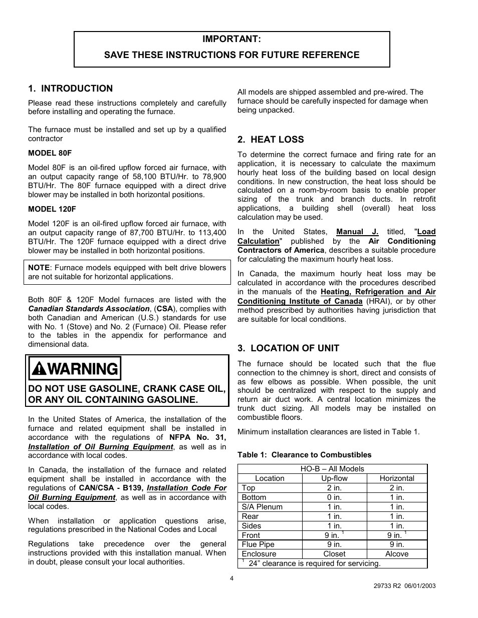 Royal Appliance Air Furnace User Manual | Page 4 / 40