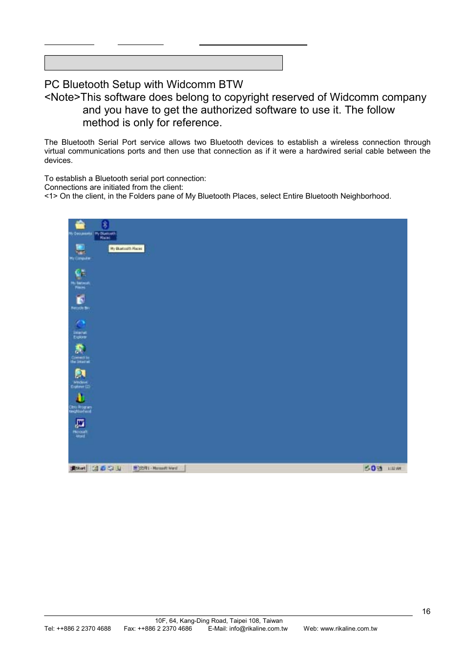 Rikaline, Appendix c test reference for only | Rikaline GPS-6030 User Manual | Page 16 / 21