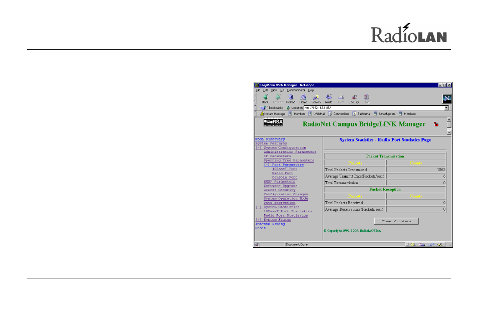 RadioLAN Campus BridgeLINK User Manual | Page 81 / 146