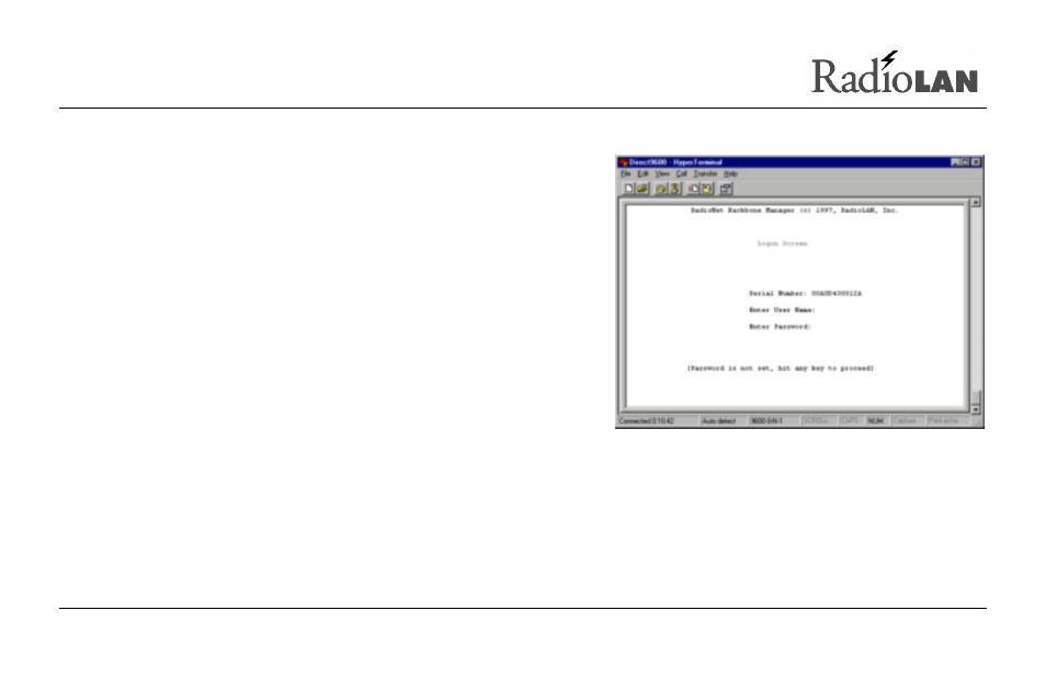 Logging onto the cpu configuration screen | RadioLAN Campus BridgeLINK User Manual | Page 97 / 146