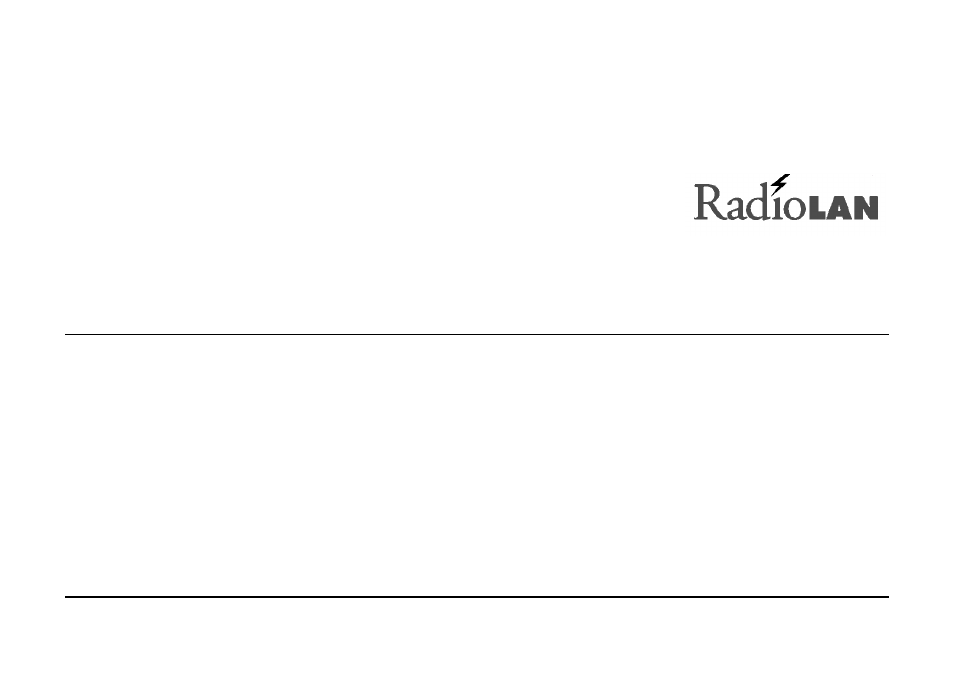 RadioLAN 140 MOBILINK User Manual | 24 pages