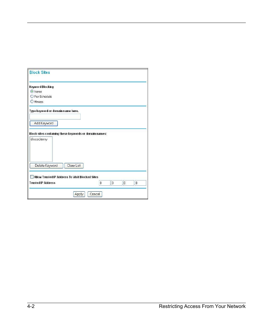 RadioLAN WNR834B User Manual | Page 46 / 118