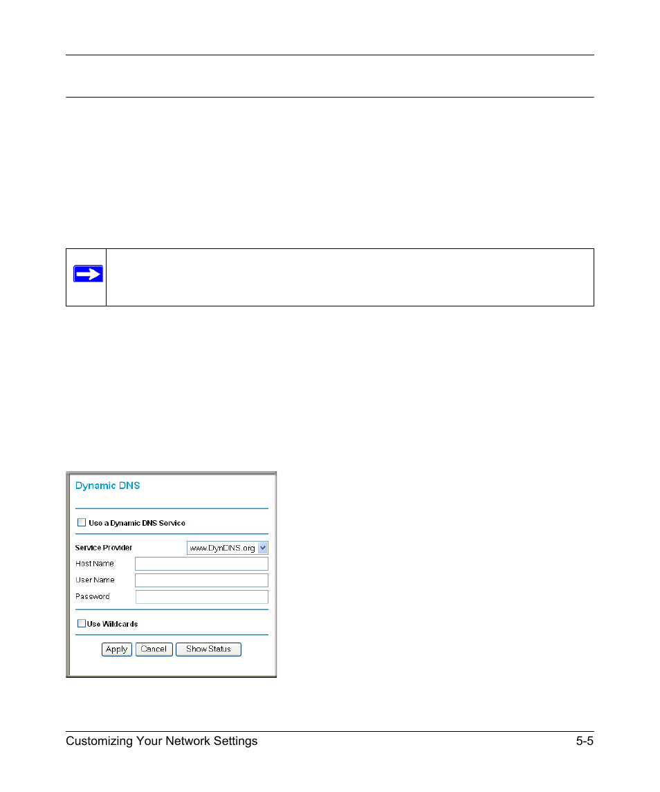 Using a dynamic dns service, Using a dynamic dns service -5 | RadioLAN WNR834B User Manual | Page 59 / 118