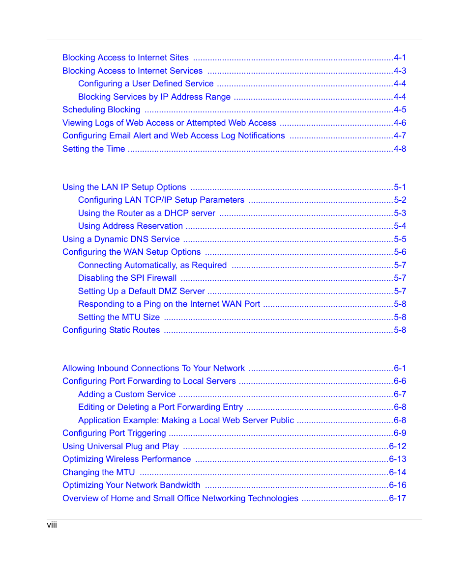 RadioLAN WNR834B User Manual | Page 8 / 118