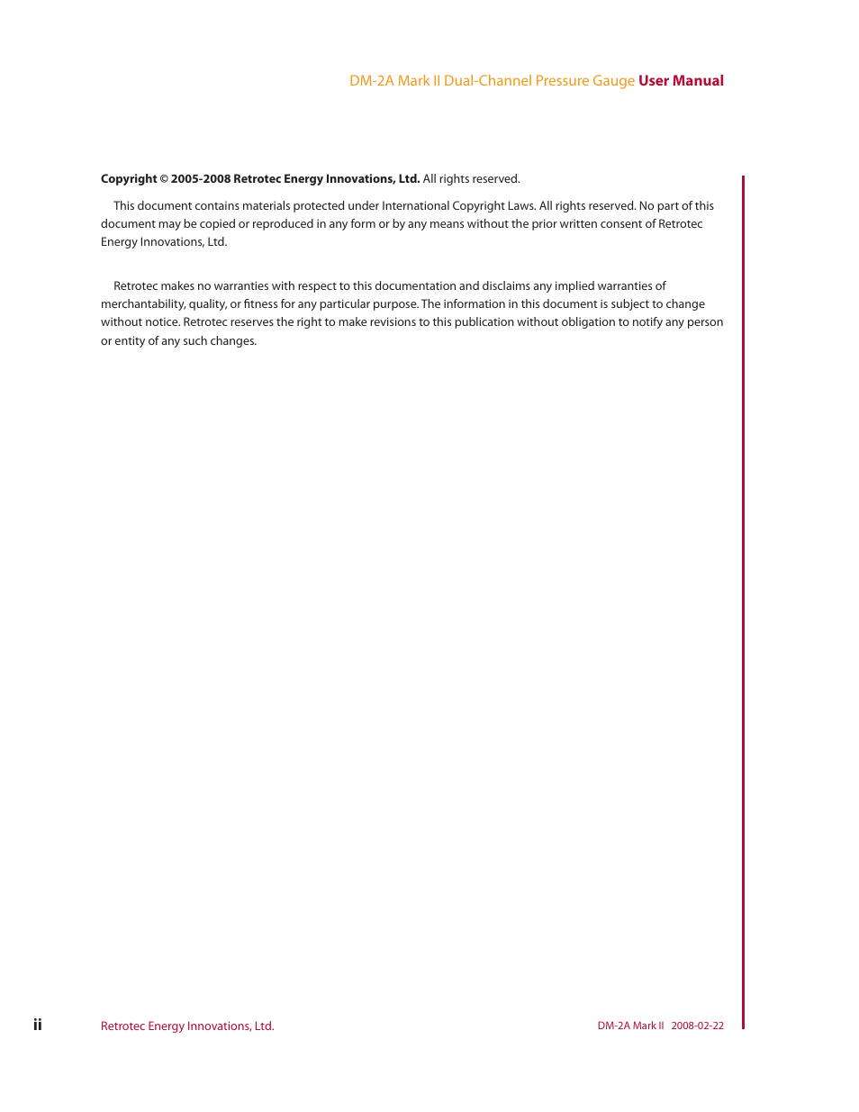 Retrotech DM-2A User Manual | Page 4 / 60