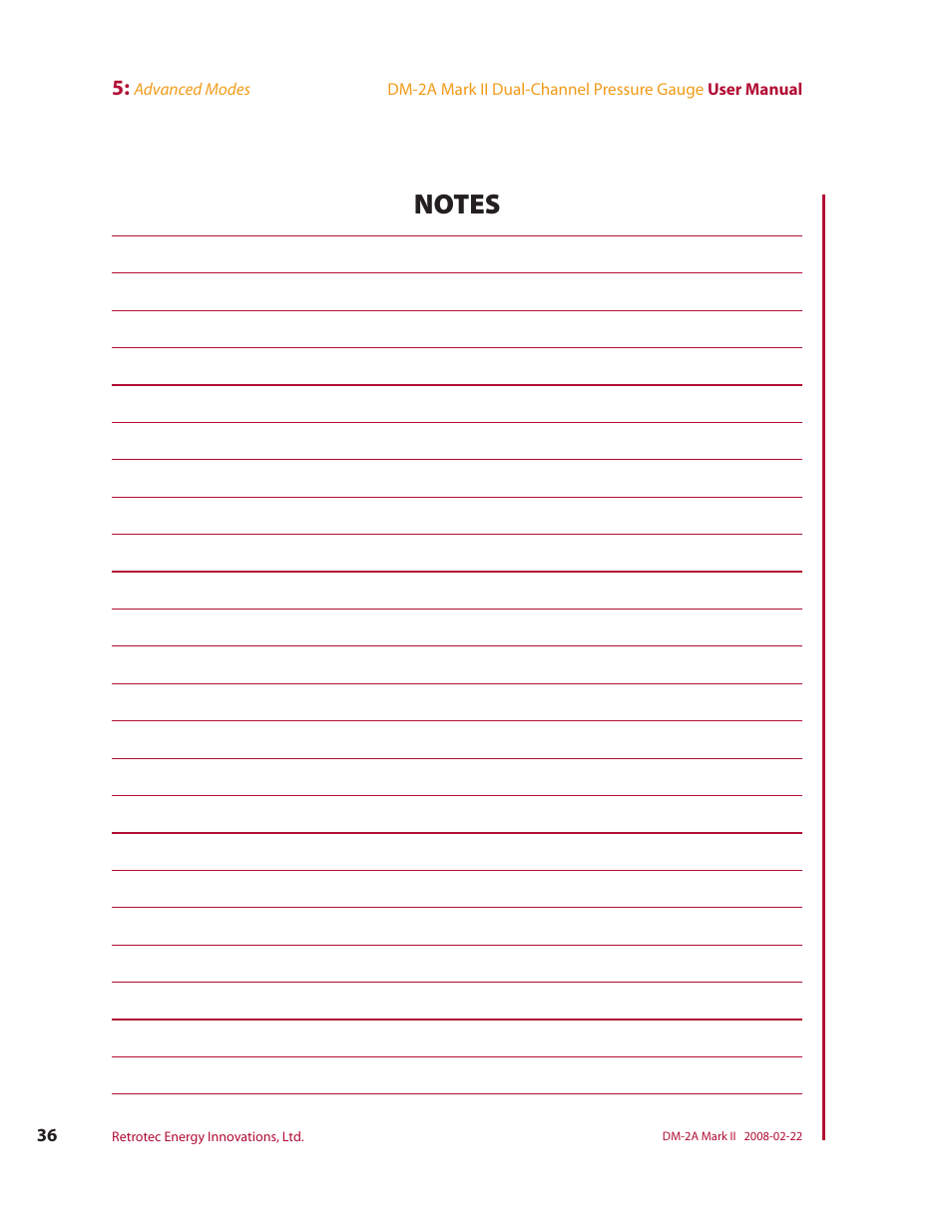 Retrotech DM-2A User Manual | Page 44 / 60