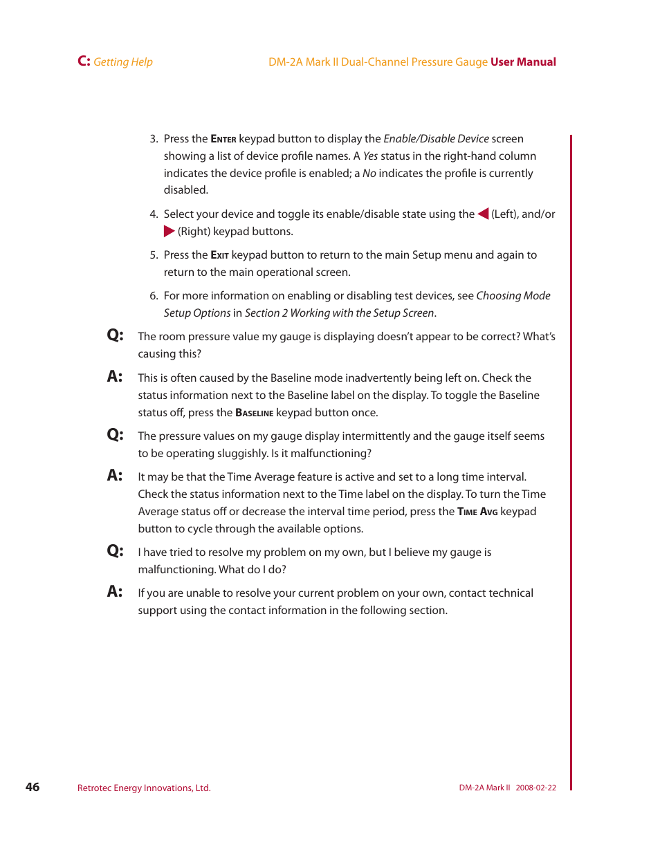 Retrotech DM-2A User Manual | Page 54 / 60