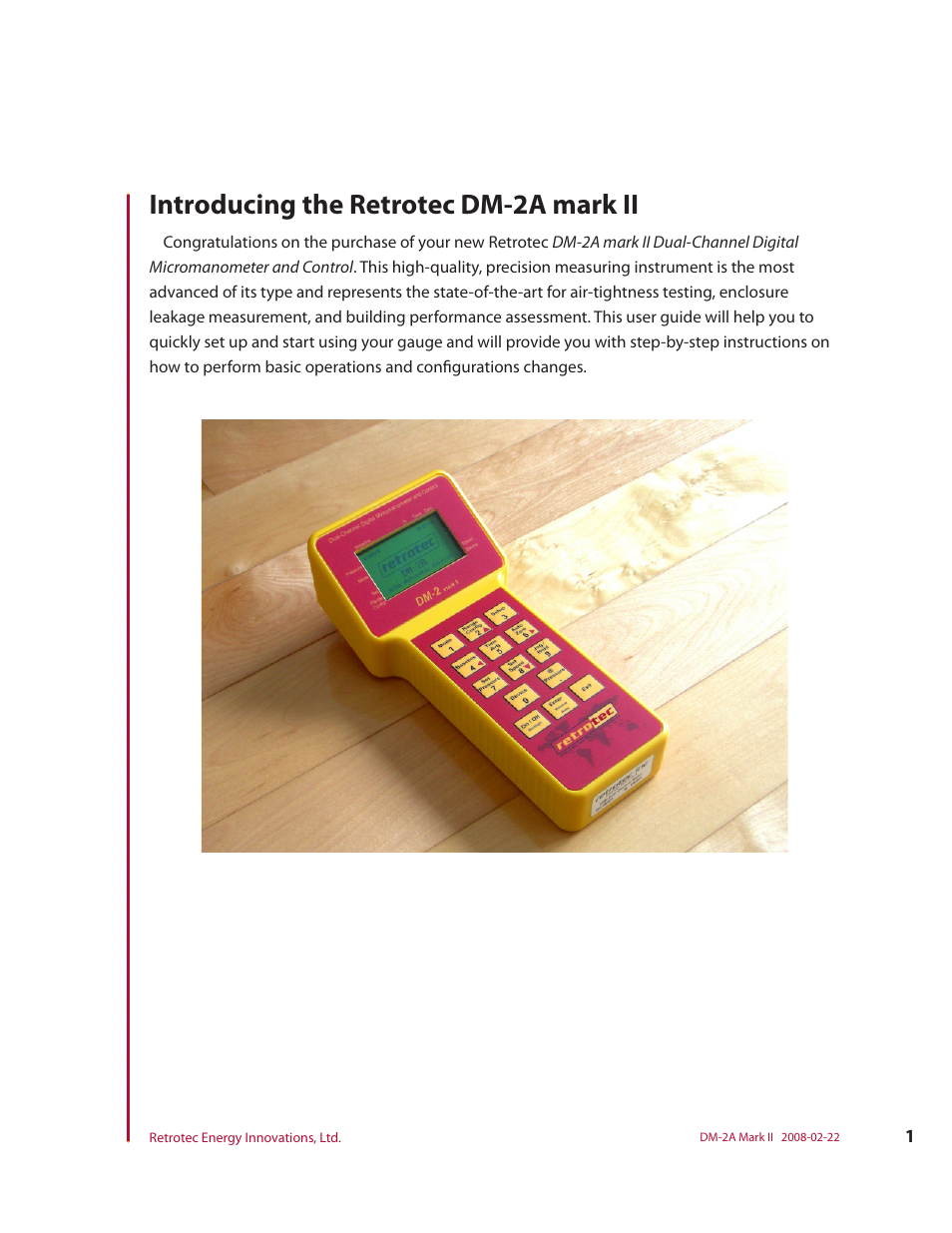 Introducing the retrotec dm-2a mark ii | Retrotech DM-2A User Manual | Page 9 / 60