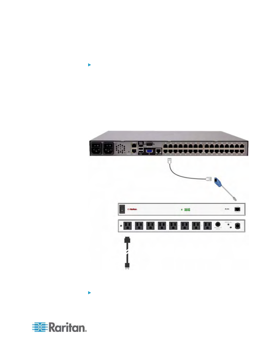 Connecting a power strip, To connect the power strip | Raritan Engineering KX2-864 User Manual | Page 148 / 321