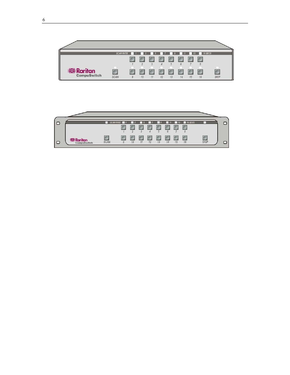 Select a channel, Scan channels, Set scan rate | Raritan Engineering CS2(R) User Manual | Page 10 / 21