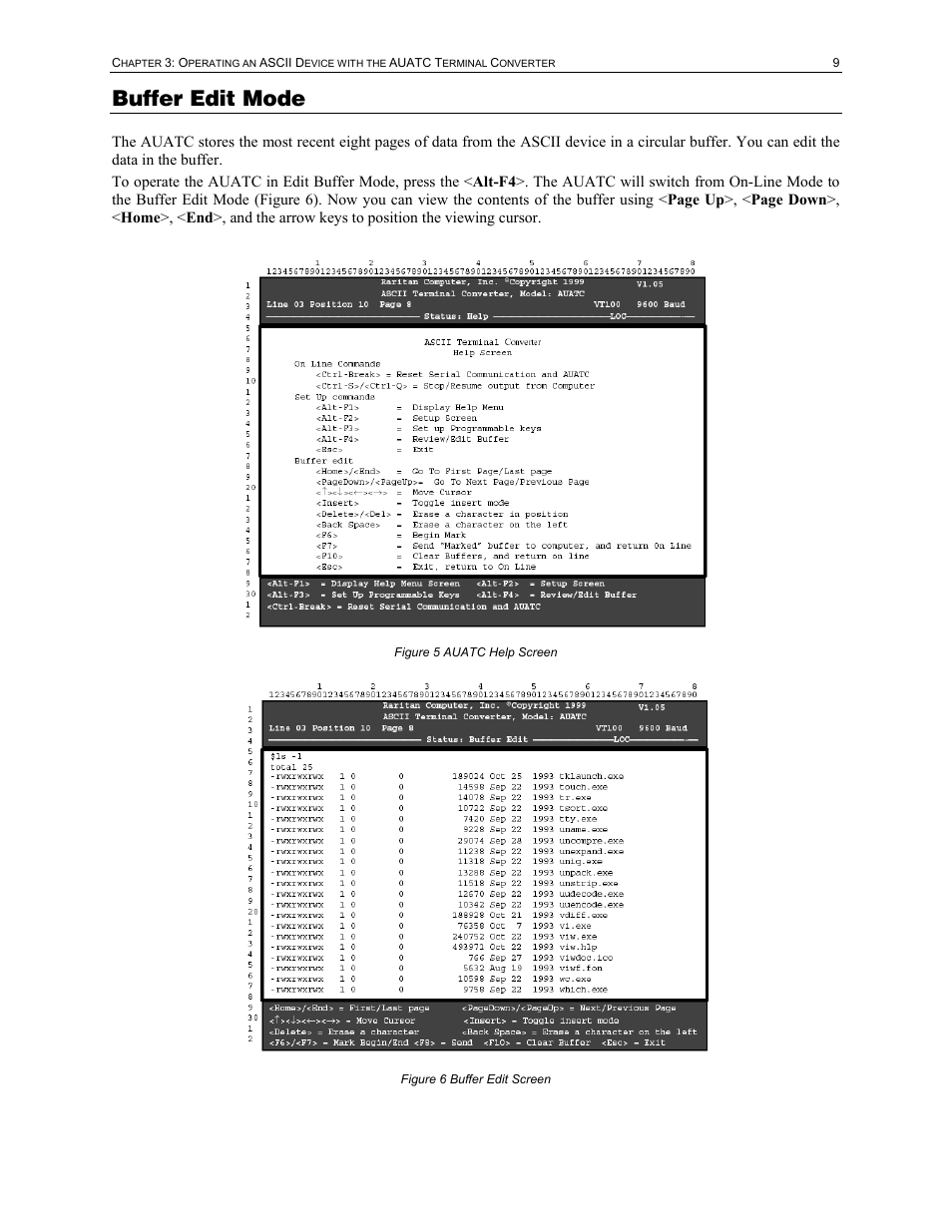 Buffer edit mode | Raritan Engineering AUATC User Manual | Page 17 / 20