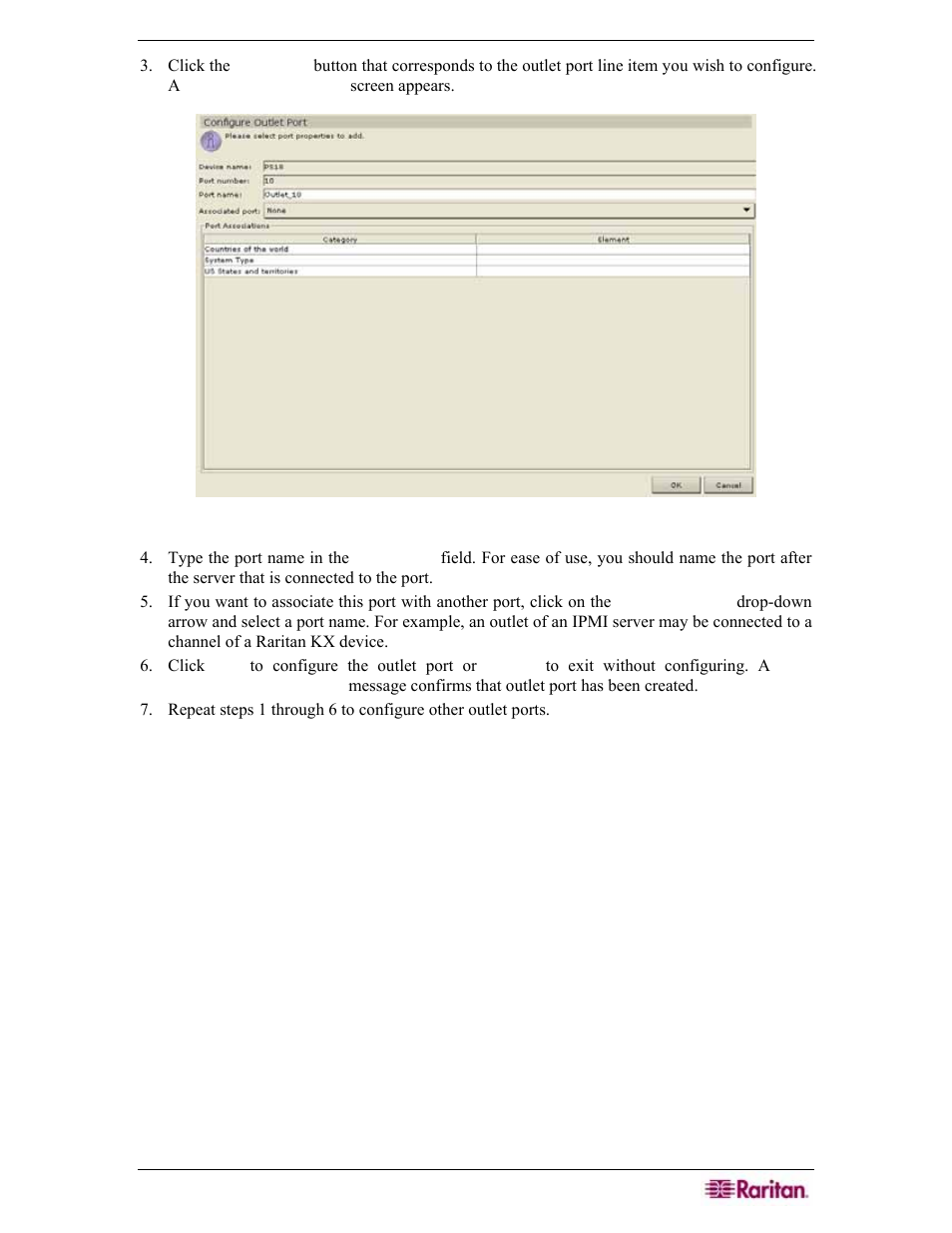 Figure 106 configure outlet port screen | Raritan Engineering Command Center CC-SG User Manual | Page 101 / 270