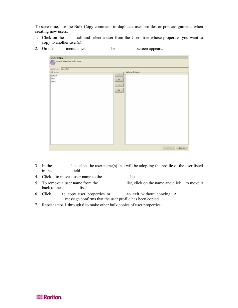 Bulk copy, Figure 122 bulk copy screen | Raritan Engineering Command Center CC-SG User Manual | Page 114 / 270