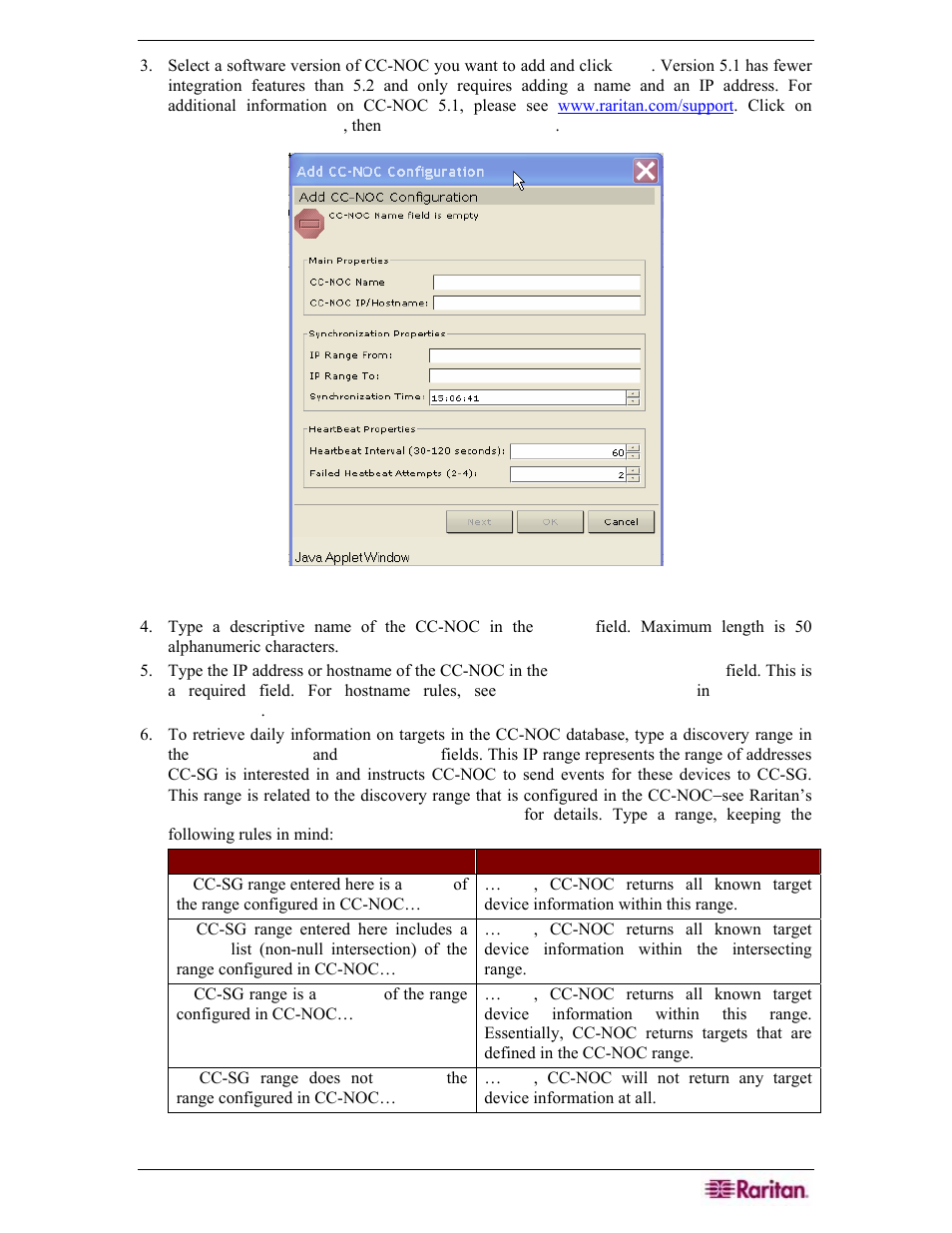 Figure 226 add cc-noc configuration screen | Raritan Engineering Command Center CC-SG User Manual | Page 199 / 270