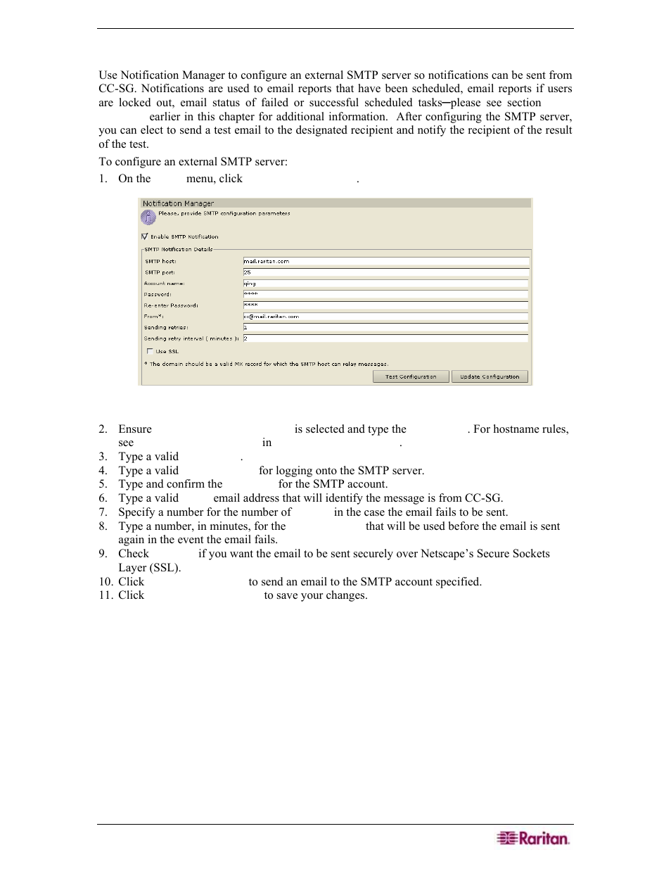 Notification manager, Figure 245 notification manager | Raritan Engineering Command Center CC-SG User Manual | Page 213 / 270