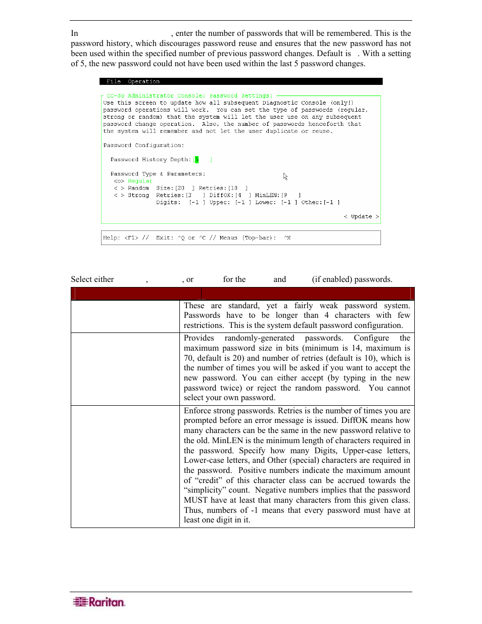 Figure 283 configuring password settings | Raritan Engineering Command Center CC-SG User Manual | Page 236 / 270
